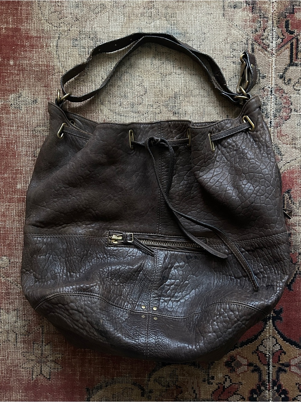 Jerome Dreyfuss Leather Alain Bag